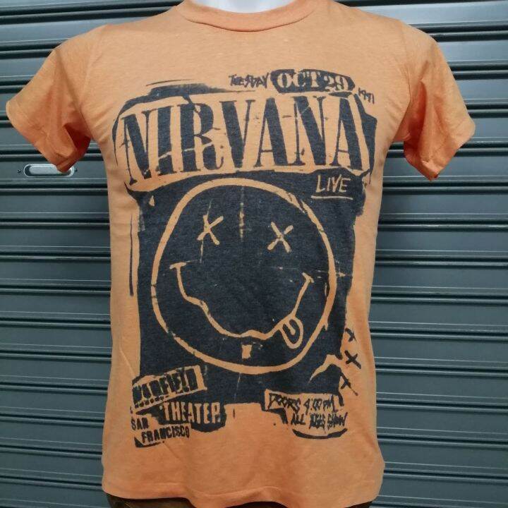 เสื้อ​วง​Nirvana​ผ้า​บาง​