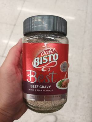 Bisto Beat Beef Gravy 250g . ซอสชนิดแห้งสำหรับทำเกรวี่ปรุงรสเนื้อวัว 250 กรัม