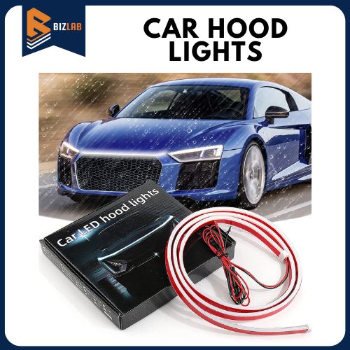 BIZLAB Car Hood Lights Strip Dynamic Scan Start Up Hood beam Kit Flexible  Car Led Light Waterproof Light Strip