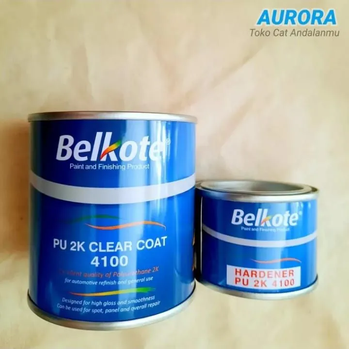 Clear Coat Belkote 4100 PU 2K Clear Gloss Mengkilap Hardener 41