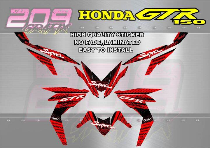 HONDA GTR 150 Full Body Decals | Lazada PH