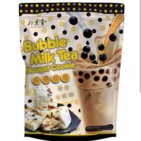 Bubble milk tea nougat cookies ?คุกกี้นูกัต รสชานมไข่มุก (bamboo house Brand) 144g.