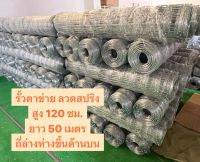 ส่งฟรี?ลวดตาข่าย สูง120cm ยาว50ม. ช่องด้านล่าง10cm ลวดสปริง ชุปกันสนิม ตาข่ายม้วน รั้ว เกษตร รั้วตาข่ายถูกสุด ตาข่ายแรงดึง รั้วตาข่ายแรงดึงสูง ล้อมฟาร์ม รั้วตาข่าย ตาข่ายถักปม ตาข่าย ลวดตาข่ายyc ตาข่ายล้อมบ้าน รั้ว