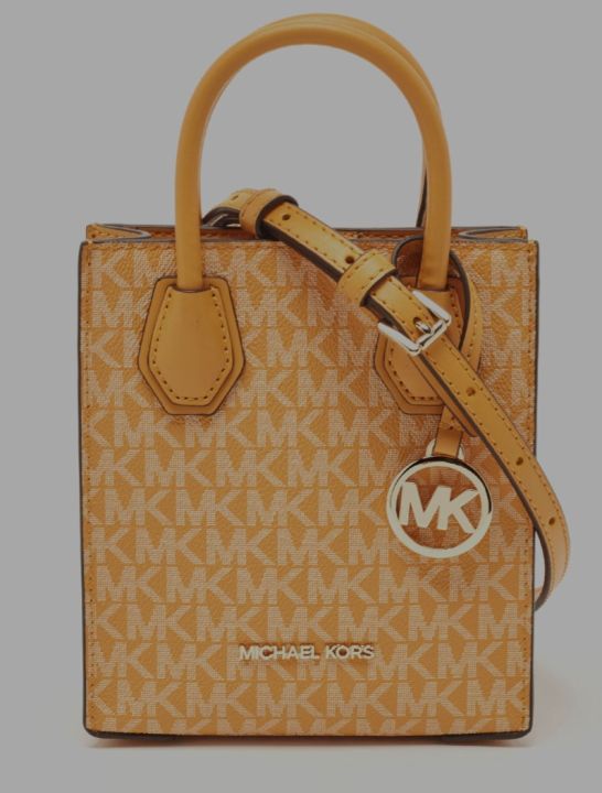 Michael Kors Small logo-print Canvas Tote Bag - Orange