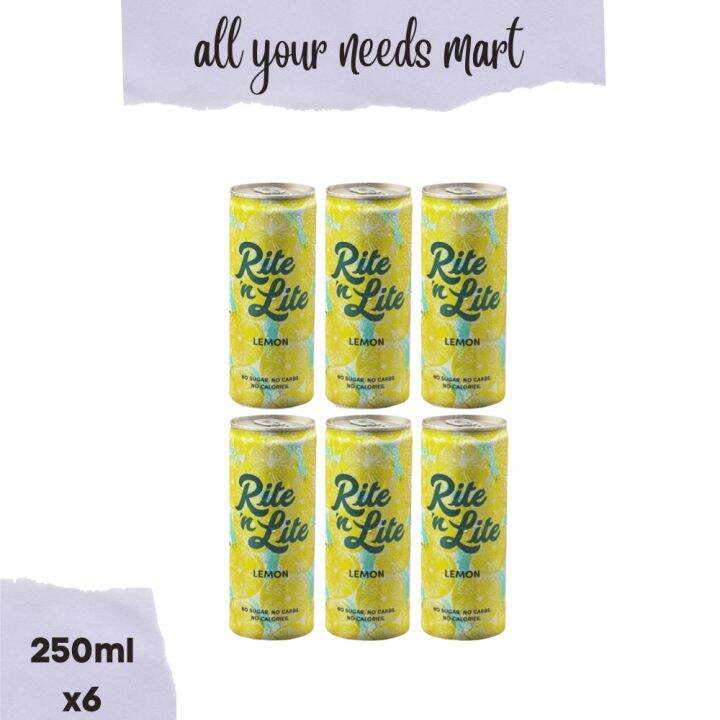 Rite 'n Lite Lemon (Keto) 250ml x 6 Lazada PH