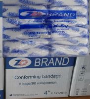 ผ้าก๊อซยืด ( Conforming Bandage ) ยี่ห้อ ZD 12ม้วน/แพค​ มี3​ ขนาด