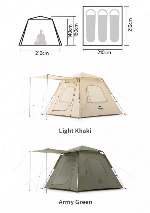 พร้อมส่ง-naturehike-เต็นท์-ango-3-automatic-tent-new-upgrade-model-สำหรับ-camping