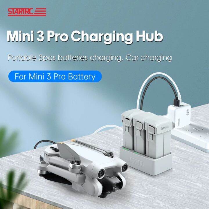 startrc-battery-charging-hub-for-dji-mini-3-pro-drone-charger-3-batteries-intelligent-flight-battery-fast-charging