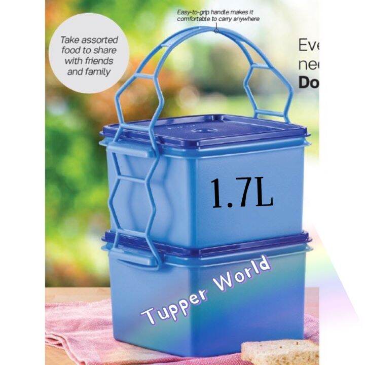 Tupperware Double Deep with Cariolier 1.7L Lazada