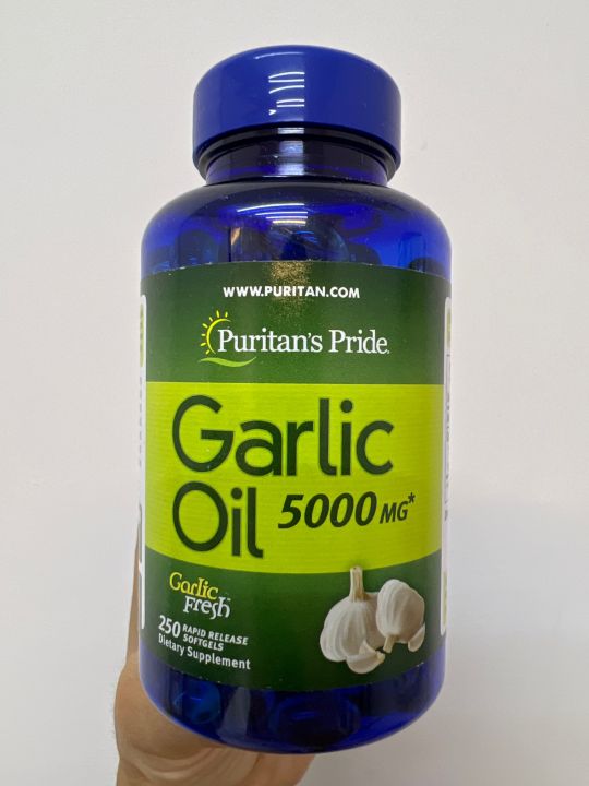 Puritan Garlic Oil 5000 mg 250 เม็ด Exp.05/2025