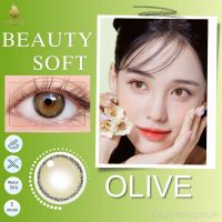 คอนแทคเลนส์ BEAUTY​ SOFT​ OlIVE ✨ ยี่ห้อ BEAUTYLENS ; Color Gary / Brown / Olive