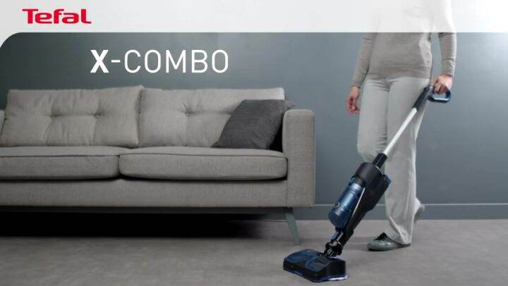 Tefal X Combo Allergy+ GF3039 Wet & Dry Handstick Vacuum (215W suction ...