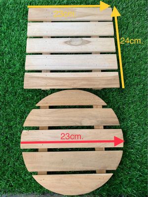 ไม้รองหม้อ ไม้สัก รับน้ำหนักได้เยอะ