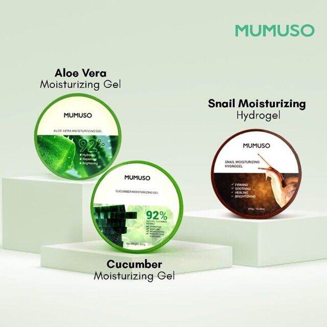MUMUSO ALOE CUCUMBER MOISTURIZING GEL 300g SET 3 Lazada PH