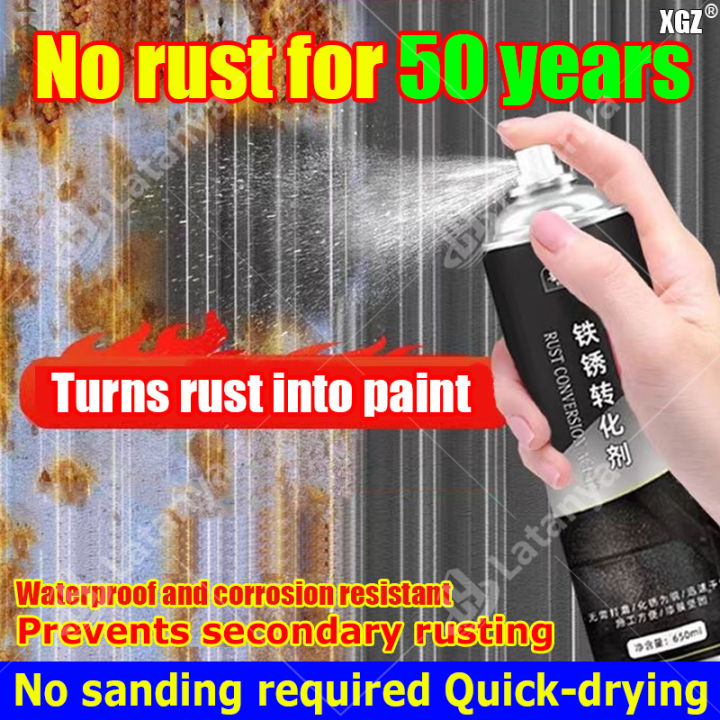 Quickdrying 50 years rust free anti rust paint for metal Turns rust