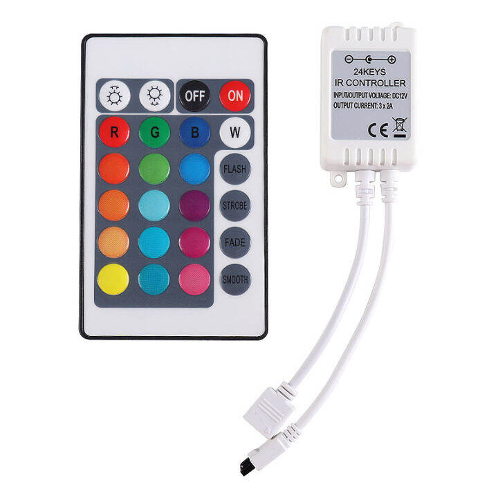 LED Strip RGB Control Box with Remote 24Keys RGB Control Box 24Key Lazada