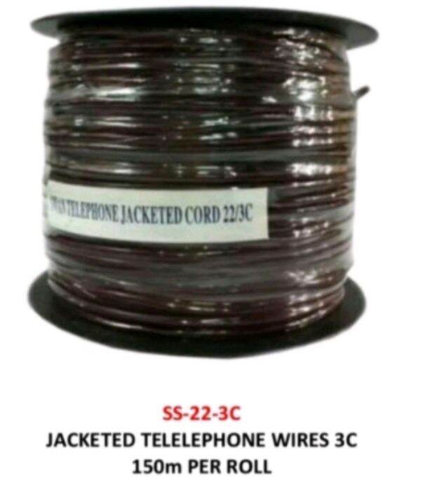 Jacketed Telephone Wire 3C (150 Meters per Roll) Lazada PH