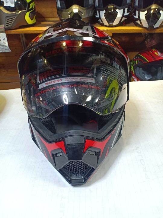 Motard (Dual Visor) Helmet Lev3 | Lazada PH