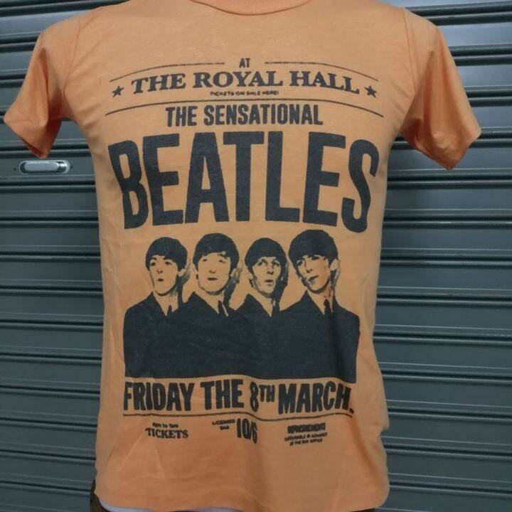 เสื้อ​วง​The​Beatles​ผ้า​บาง​