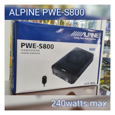 ALPINE PWE-R800 subwoofer 240watts สินค้าใหม่ แท้ที่สุด ประกัน alpine thailand 1year