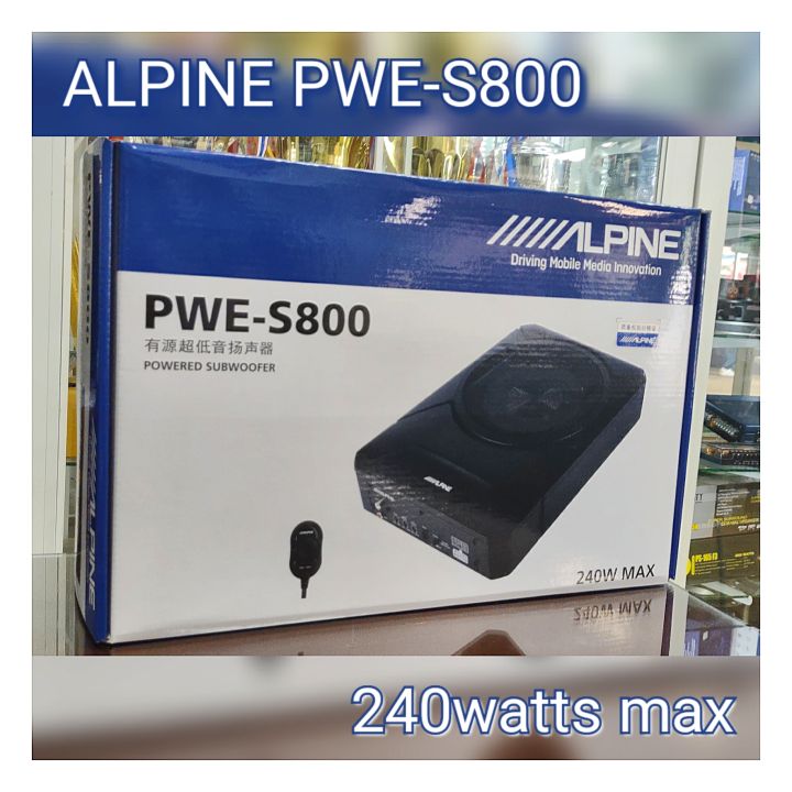 alpine-pwe-r800-subwoofer-240watts-สินค้าใหม่-แท้ที่สุด-ประกัน-alpine-thailand-1year