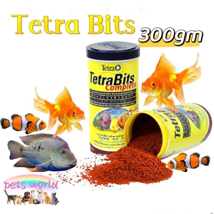 TETRA BITS COMPLETE FISH FOOD 300GM/1000ML MADE IN GERMANY =MAKANAN IKAN Lazada