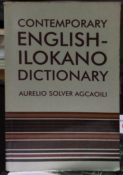 Contemporary English Ilokano Dictionary Lazada PH