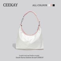 Ceekay กระเป๋าใต้วงแขนแบบหิ้วสีชมพูกระเป๋ายอดนิยมสำหรับผู้หญิงกระเป๋าสะพายไหล่หนังนิ่มคุณภาพสูงแบบใหม่ฤดูร้อนปี2023