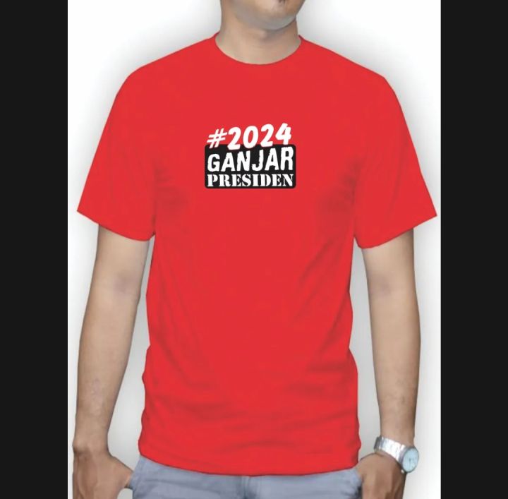 KAOS 2024 GANJAR PRESIDEN // KAOS DISTRO PRIA DAN WANITA // KAOS DISTRO