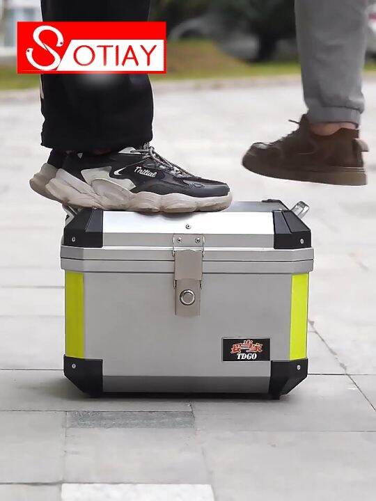 Motorcycle top box 57L largecapacity motorcycle top box ABS material