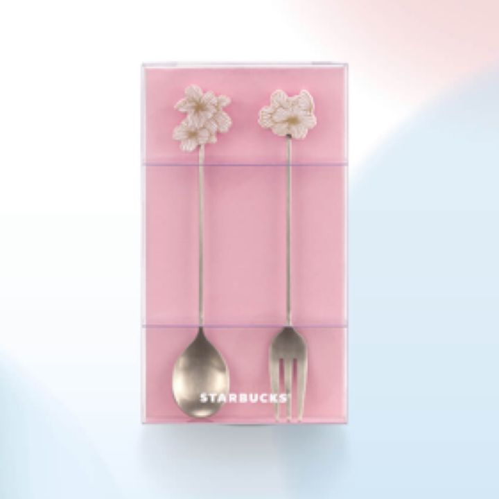 Starbucks Cherry Blossom  Cutlery Set แท้💯