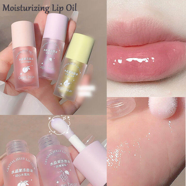 Crystal Jelly Lip Oil Hydrating Plumping For Lipstick Lipgloss Tinted