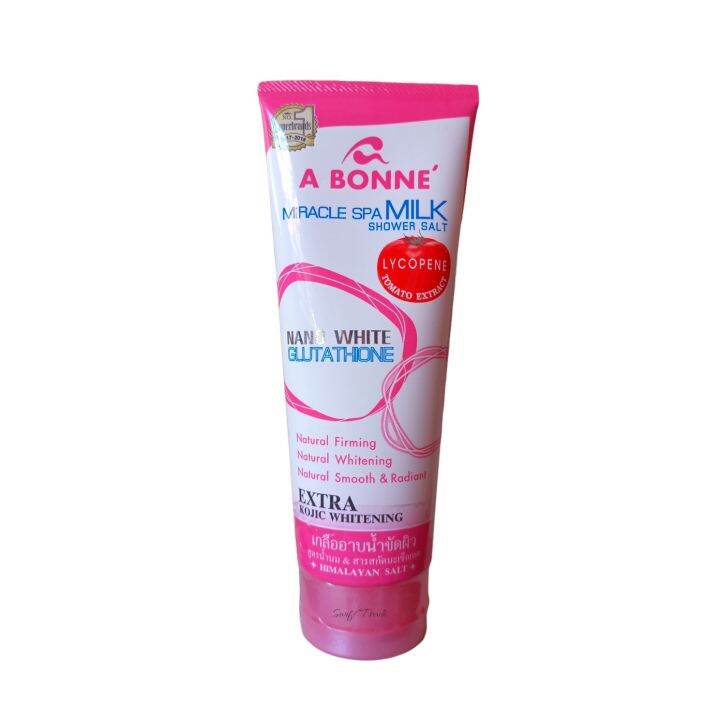 A BONNE MIRACLE SPA MILK SHOWER SALT WITH LYCOPENE TOMATO EXTRACT