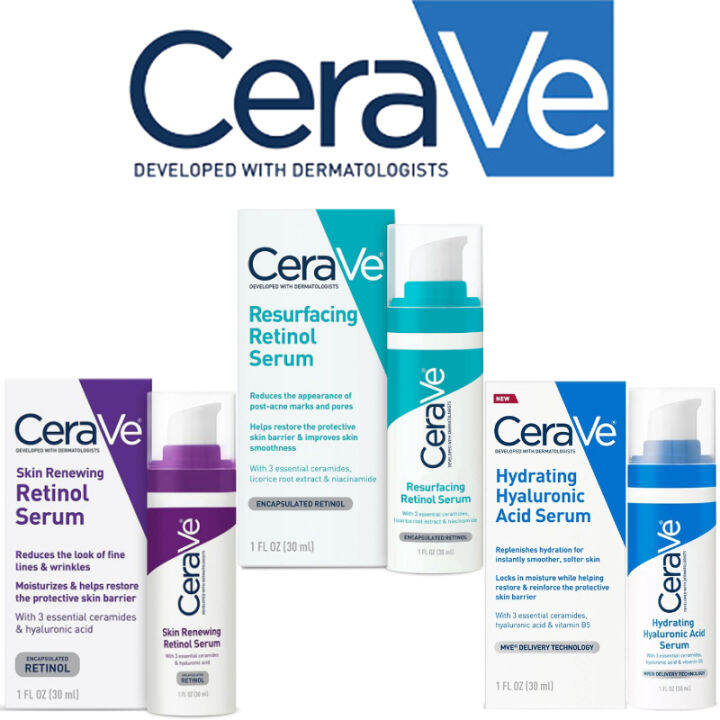 CeraVe Resurfacing Retinol Serum Pore Refining Retinol Facial ...