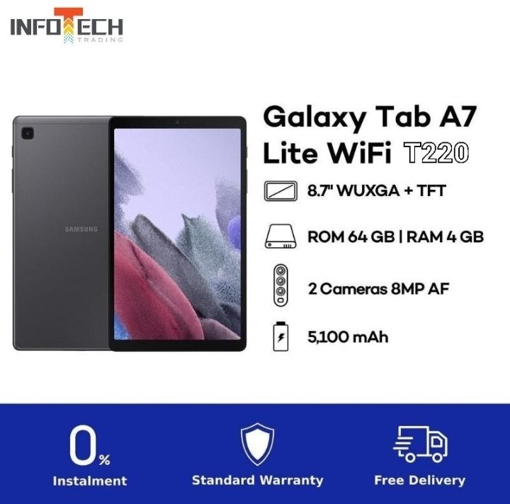 Samsung Galaxy Tab A7 Lite Wifi (T220) Original Android Tablet