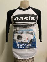 เสื้อวง แขนสามส่วน OASIS สไตล์วินเทจ