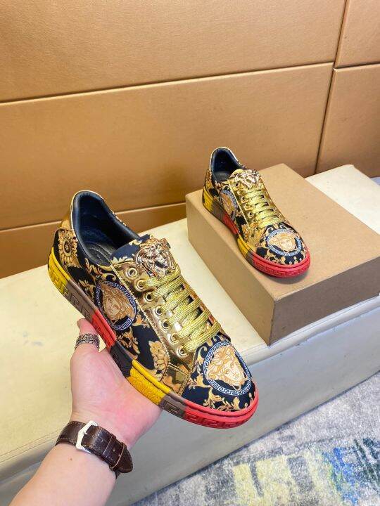 Versace Men's Shoe. A casual shoe with a rich variety of upper colors