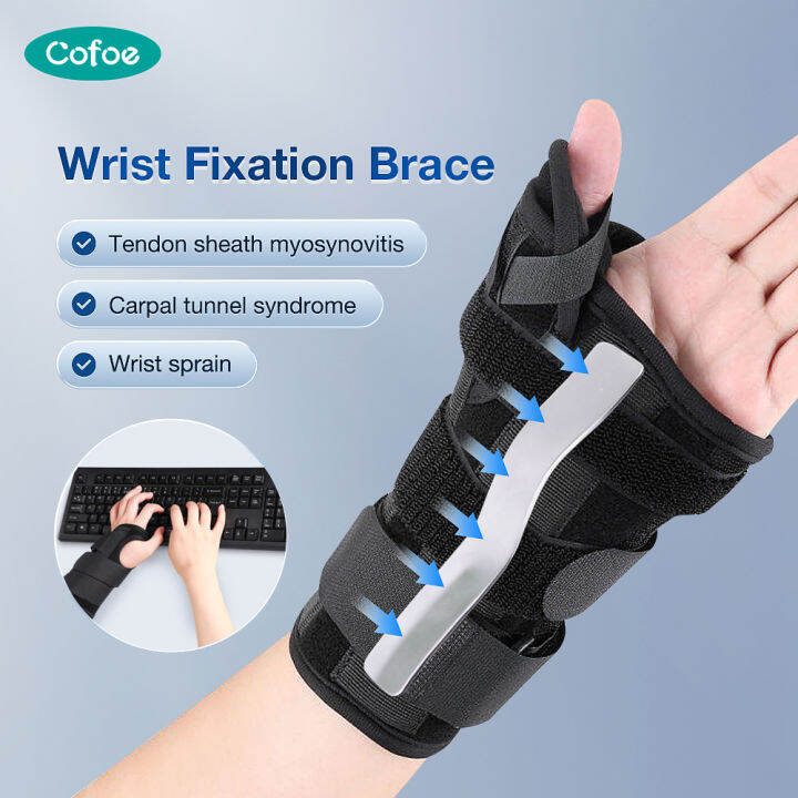 Cofoe Medical Wrist Brace Support Arthritis Sprain Wristband With Steel
