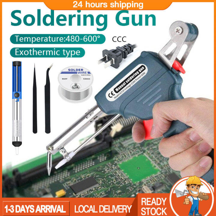 Manual Soldering Iron Tip Tin Gun 220V 60W Electric Temperature