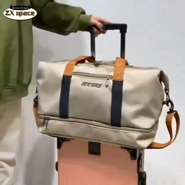 Water Proof Korean Style Sports Gym Bag Travel bag Yoga Bag With Shoes