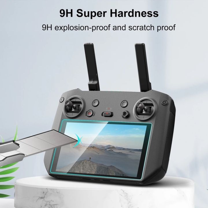 puluz-for-dji-rc-pro-remote-control-screen-tempered-glass-film-transparent