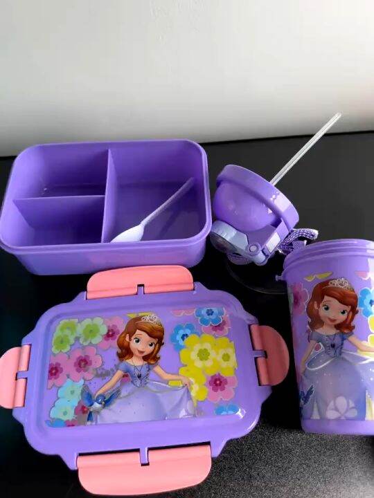 Cartoon baunan lunch box for kids girl and boy | lunch box with tumbler