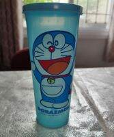 ถ้วยน้ำ Doraemon สีฟ้า พร้อมฝาปิด สินค้าใหม่ ราคาถูก