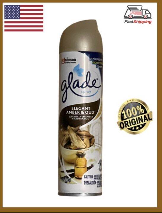 Glade Air Freshener Elegant Amber & Oud (227g) Lazada PH