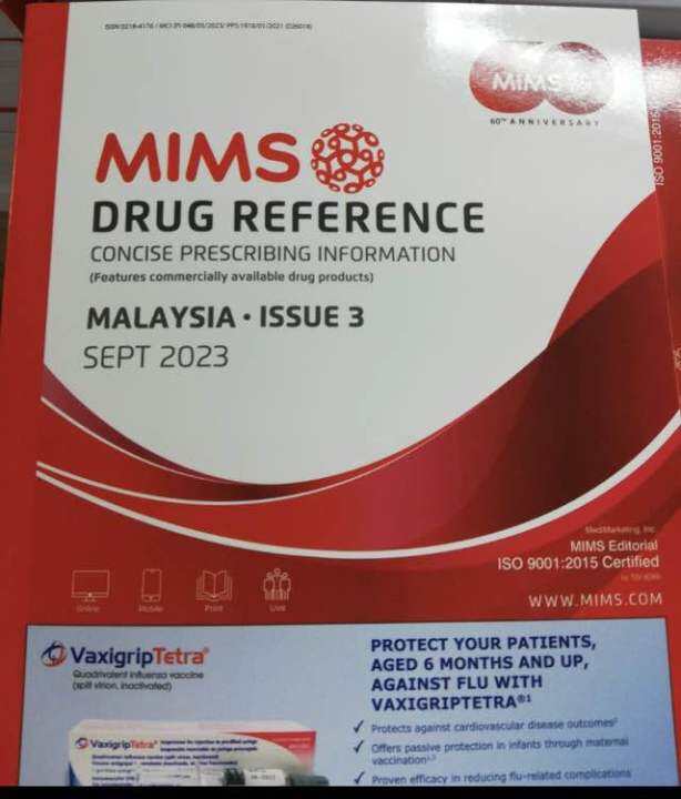 MIMS Drug Reference LATEST SEP 2023 | Lazada