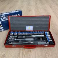 EURO KING TOOLS ชุดบล็อก เครื่องมือ 24 ชิ้น ขนาด 1/2”