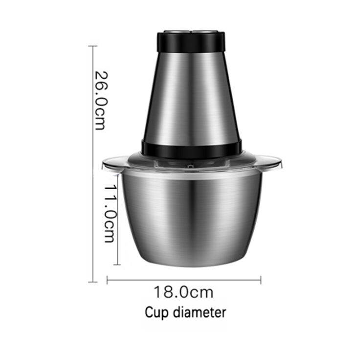 Good Quality Electric Meat Grinder Food Chopper Stainless Food Processor 4 blades Lazada PH