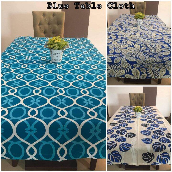 Blue Table Cloth Cover with Quality Rectangle & Oval Lazada PH