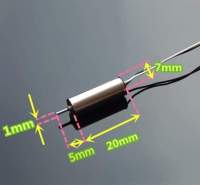 มอเตอร์โดรนไร้แกนDc3.7V 45000Rpm ความเร็วสูง ขนาดเล็ก