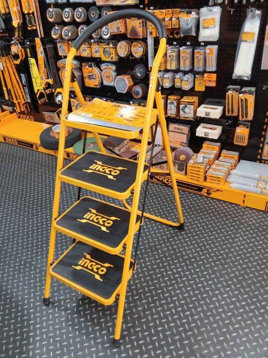 INGCO Steel Ladder 4Steps | Lazada PH